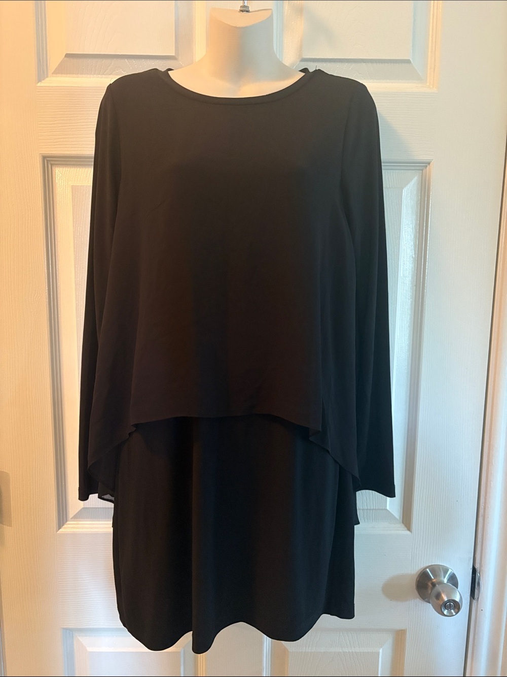 BCBGeneration Black Layered Mini Dress